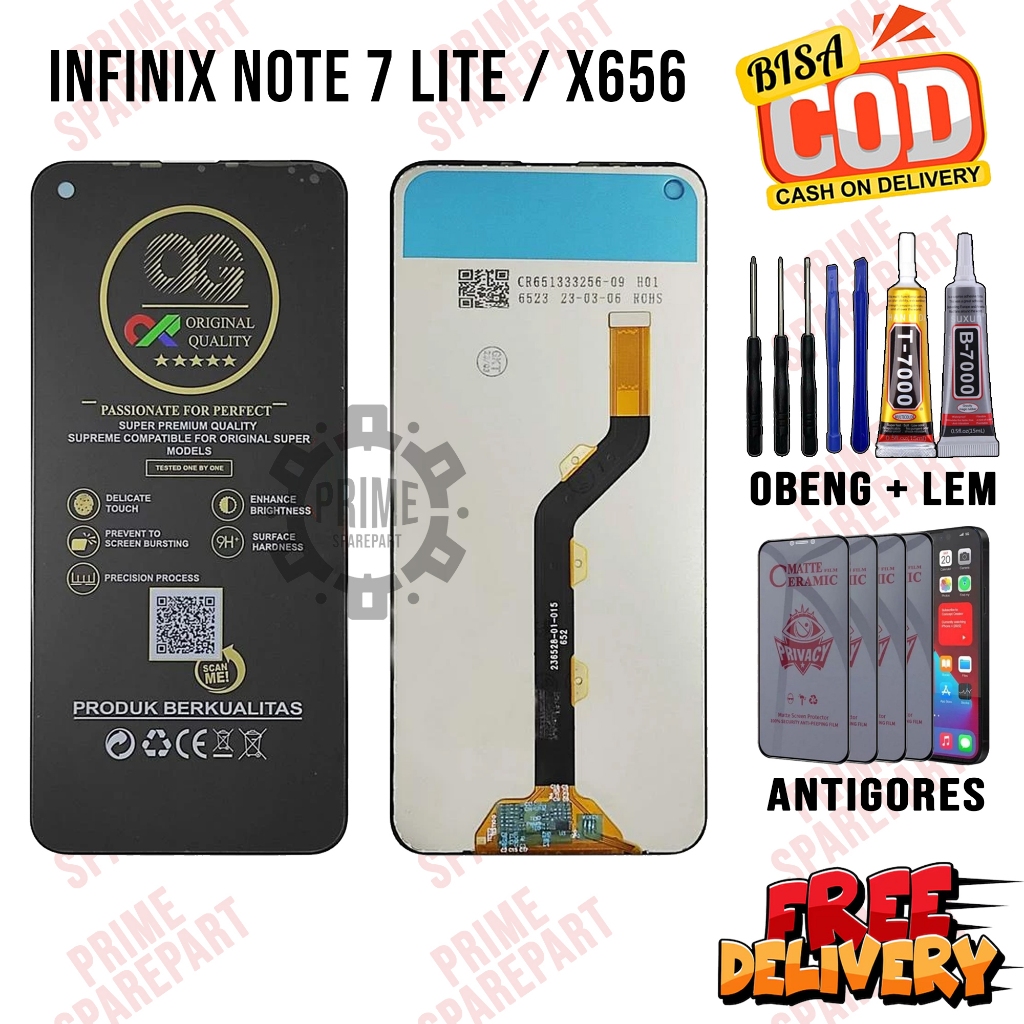 Lcd INFINIX NOTE 7 LITE / X656 Original Oem Lcd Touchscreen INFINIX NOTE 7 LITE / X656 Fullset