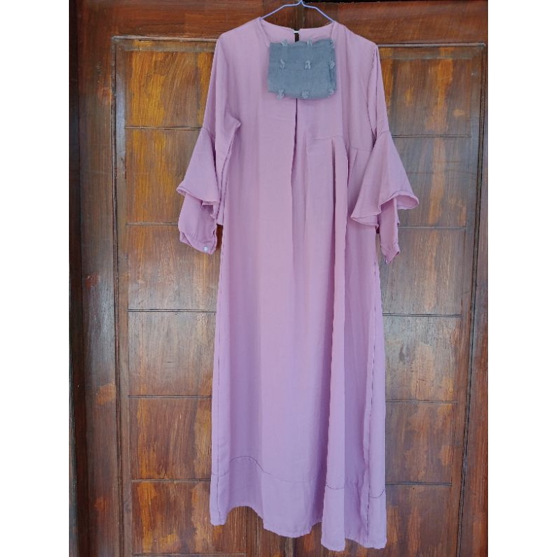 gamis preloved serba 35rb free jilbab