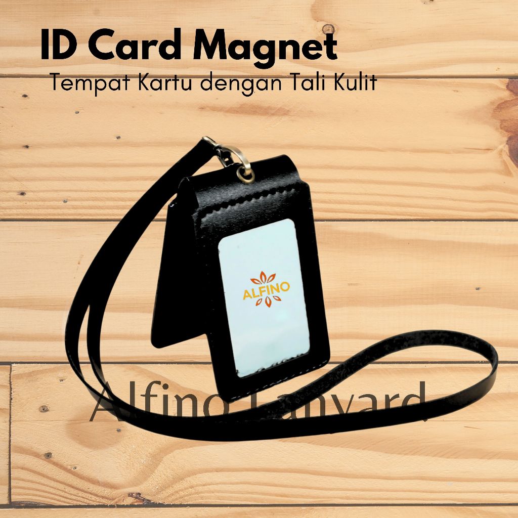 

Nametag Id Card Holder Magnet Alfino Bahan tebal di tambah magnet untuk dikaitkan kedalam saku