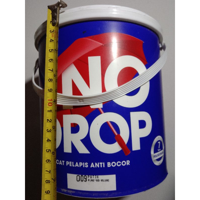 Cat tembok nodrop putih 4 kg