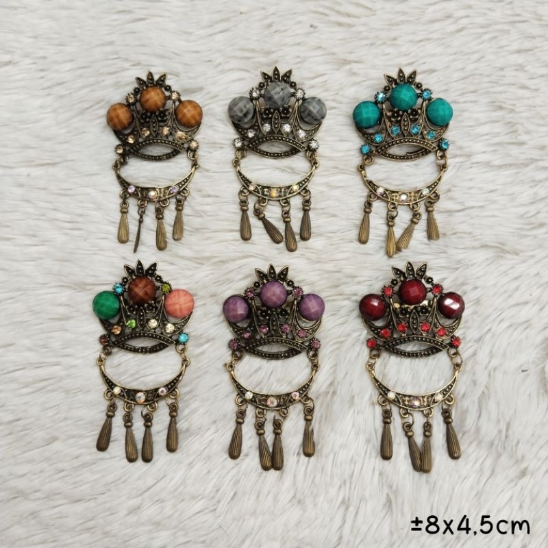 Bros Kebaya Etnik Perak Bakar Kecil