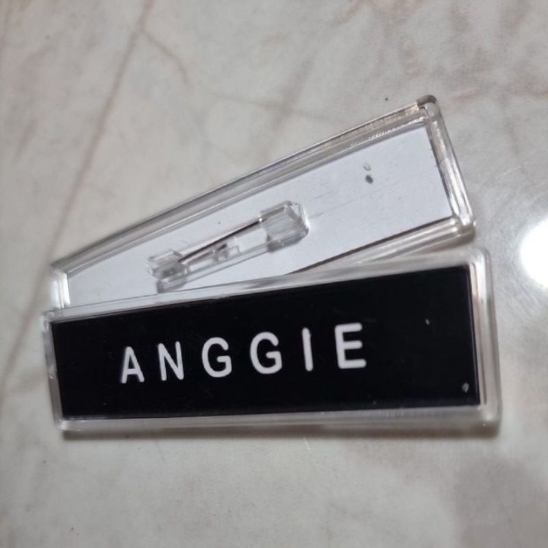 

Name tag nama dada instan pelajar mahasiswa pegawai insert paper