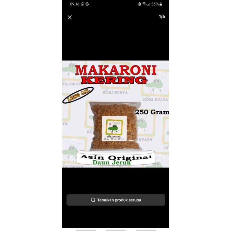 

makroni 1/4 kilo