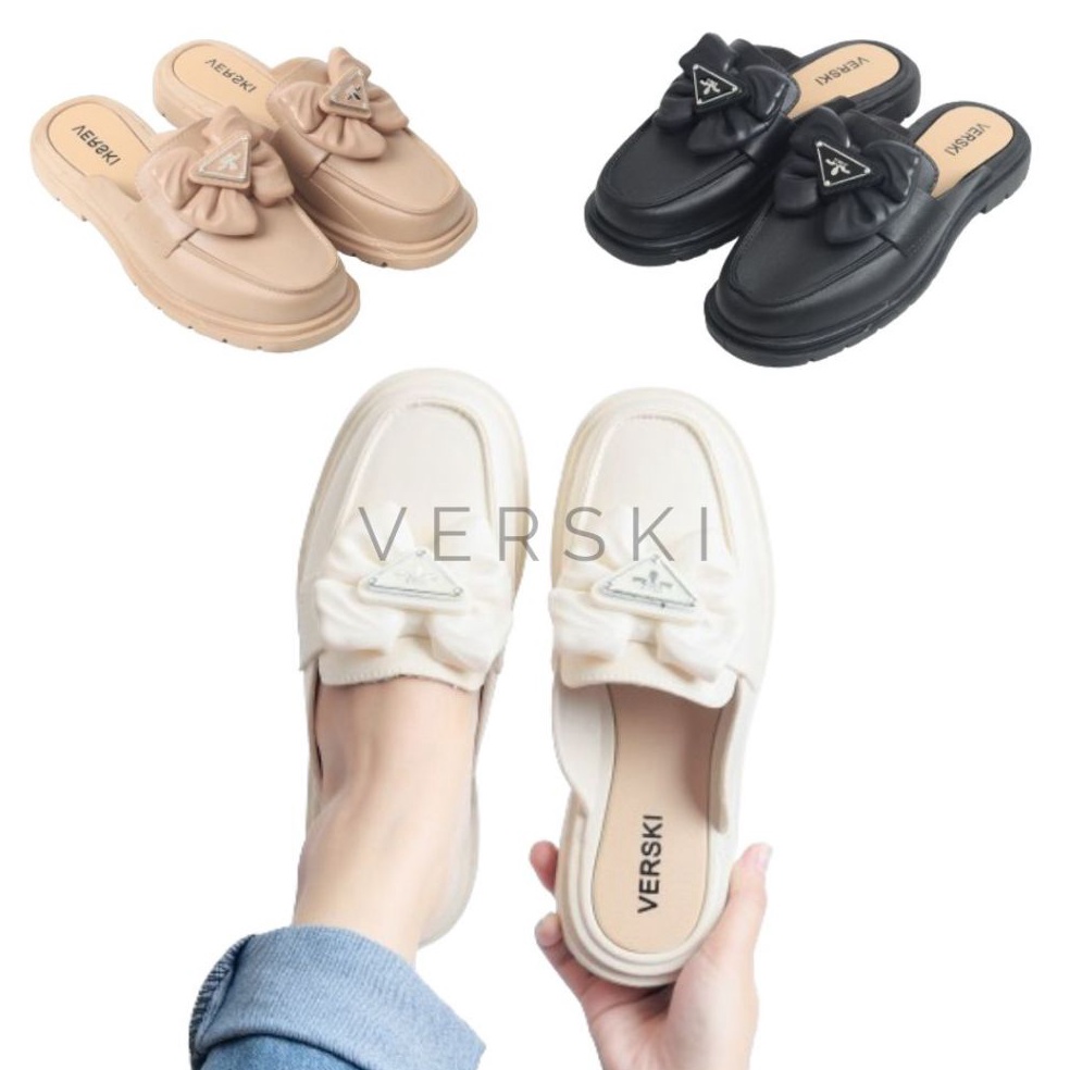 LANGSUNGKIRIM VERSKI Chloe Sandal Wanita Sendal Wanita Slipper Rumah Sandal SlipOn Sendal Rumah Sand