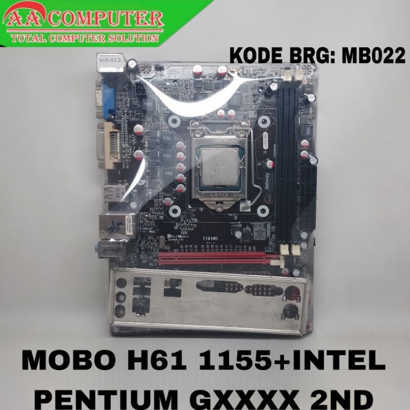 Paket Mobo h61 1155+processor intel gxxxx Second