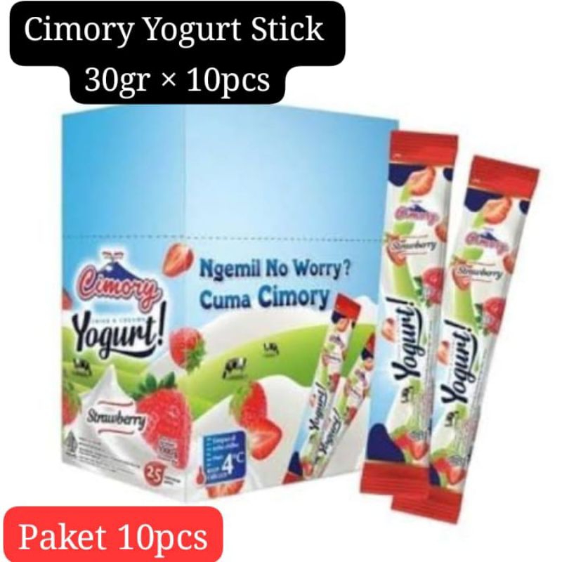 

Cimory Yogurt Stick 30gr Strawberry × 10pcs - Paket isi 10pcs