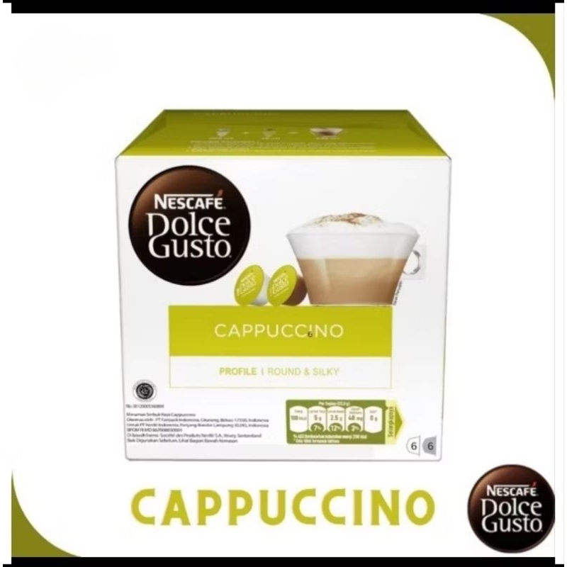 

Nescafe Dolce Gusto Capsule Coffee NDG CAPPUCCINO TAMPA KOTAK