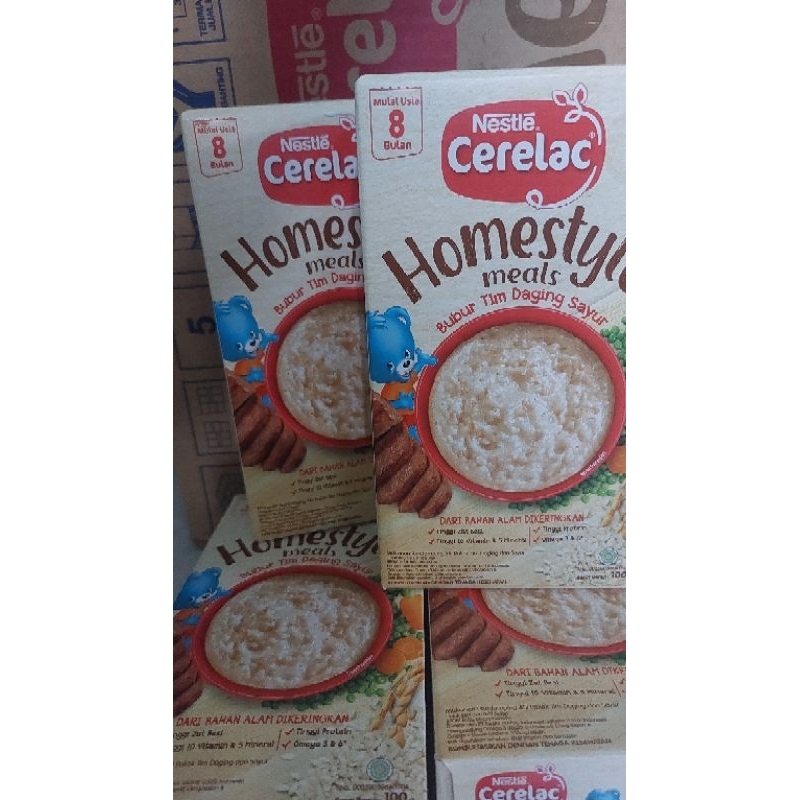 

Cerelac homestyle meals bubur tim daging sayur
