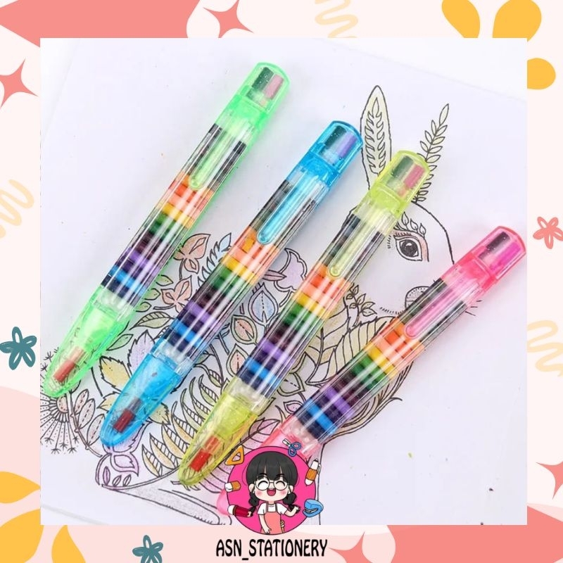 

Crayon Pen Susun isi 20 Warna Krayon Set 20 Warna lucu