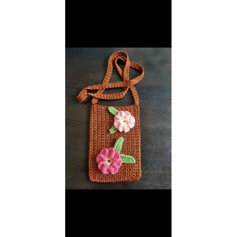 crochet phone bag