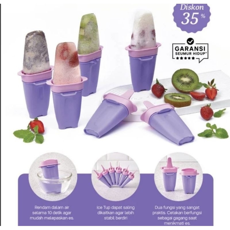NEW!! ICE Lolly Set Tupperware/ Cetakan es krim Tupperware