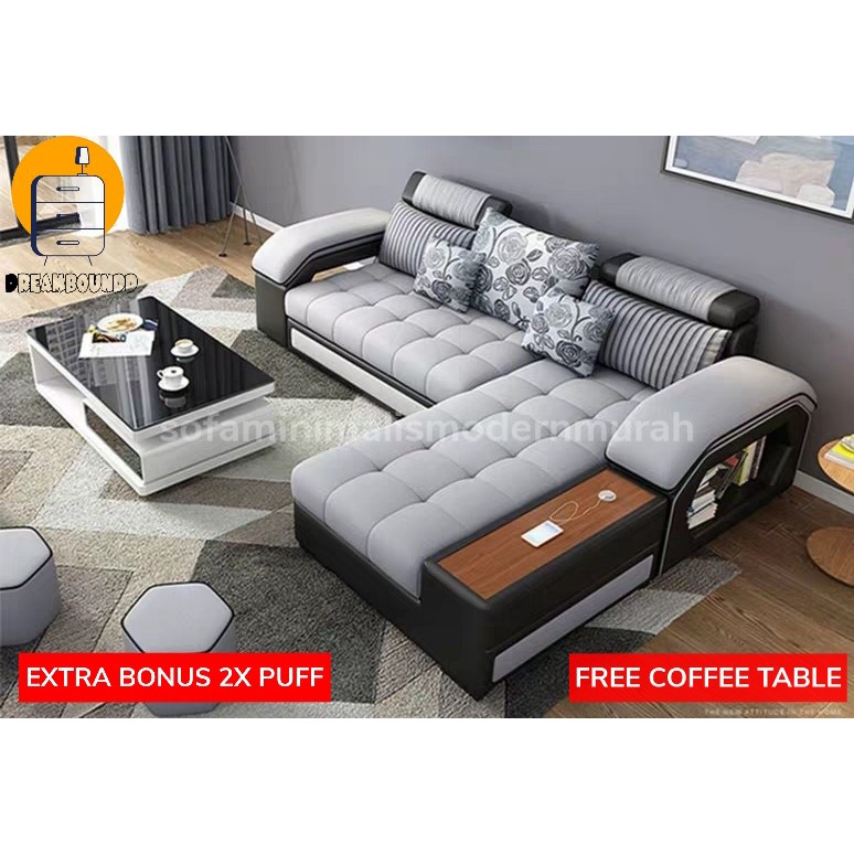 Sofa Minimalis Ruang Tamu Kecil - Sofa Tamu - Kursi Minimalis - Sofa L