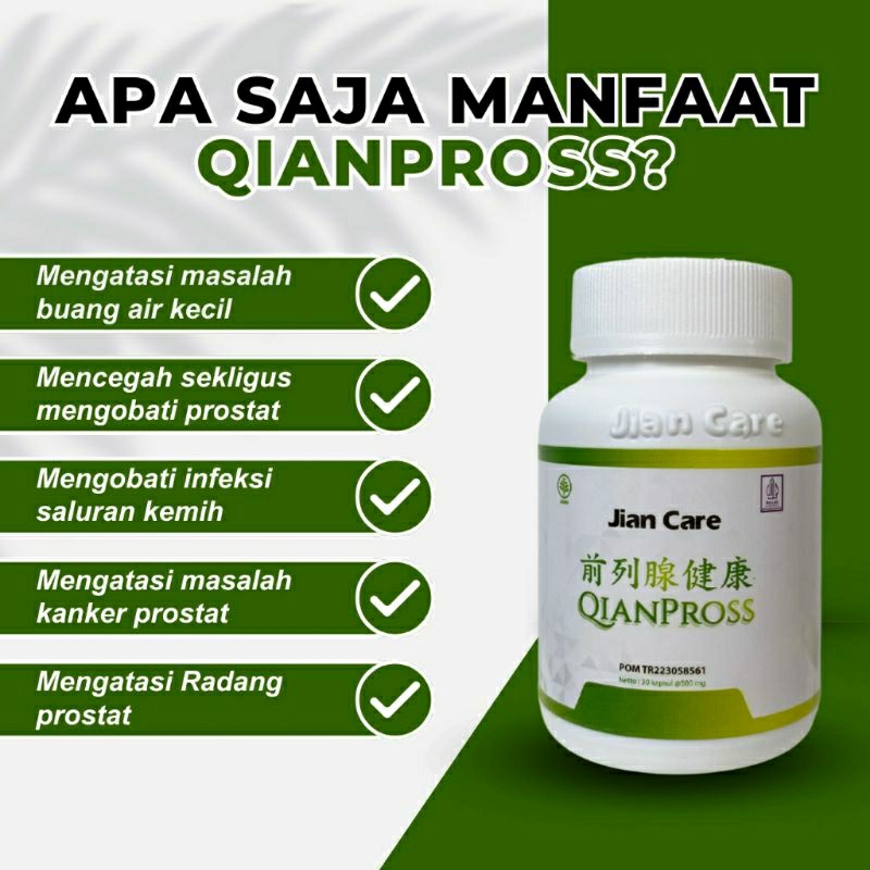 jian care Qianpross asli original mengatasi prostat