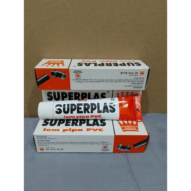 Lem pipa PVC SUPERPLAS/Lem SUPERPLAS 40g/Lem  pipa SUPERPLAS
