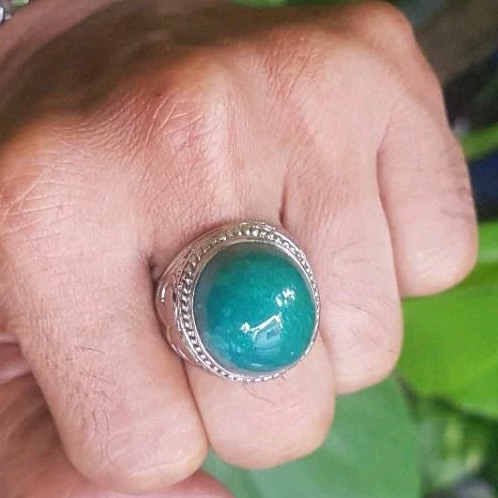 cincin batu akik Bacan Palamea natural