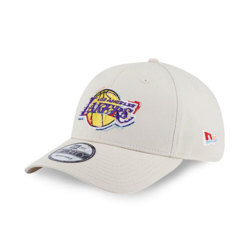 Topi New Era Cap Los Angeles Lakers Tint Brush 9Forty Adjustable Original