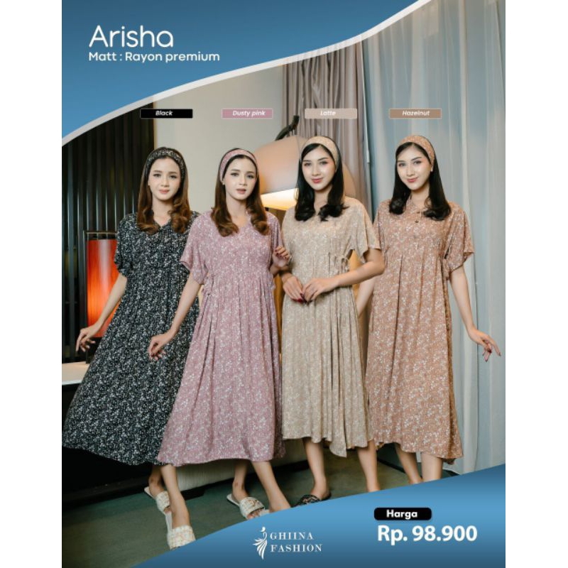 ARISHA DASTER CANTIK✅✅GHINA FASHION//DASTER MOTIF//DASTERMURAH//DASTERRAYON