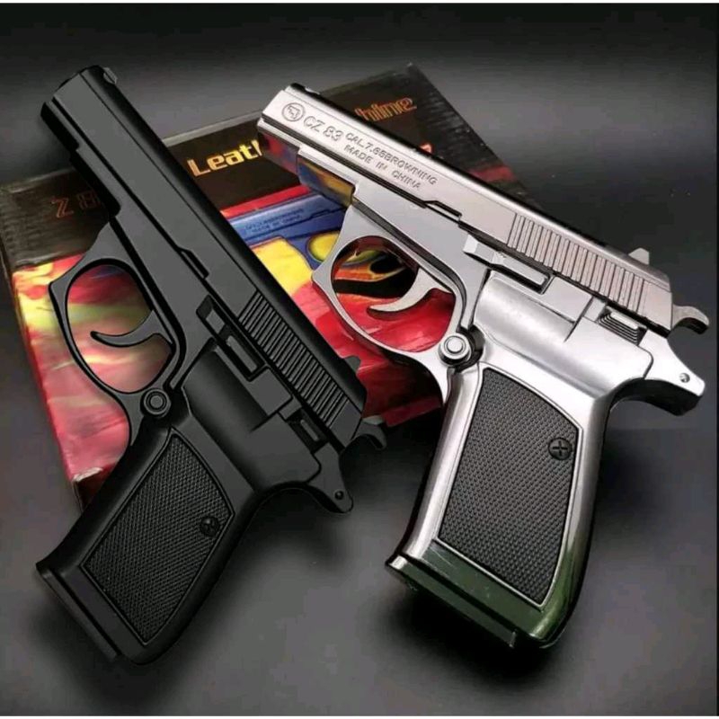 Promo korek api model pistol z83 full besi bisa di kokang seperti asli. korek gas pistol makarov bis