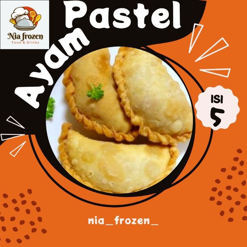 

pastel premium isi full ayam isi 5/ frozen / beku