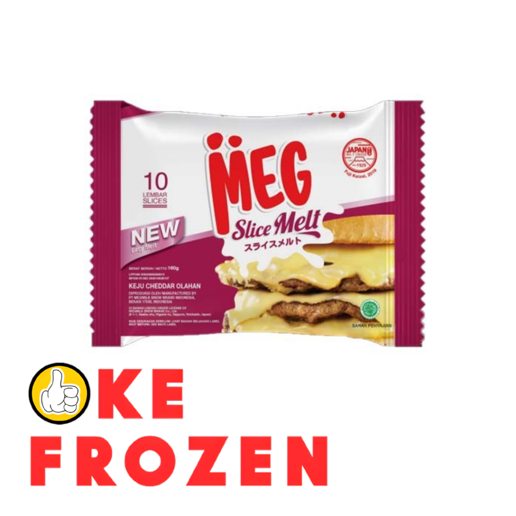 

MEG CHEDDAR SLICE MELT 160GR ISI 10PCS / KEJU SLICE MELT