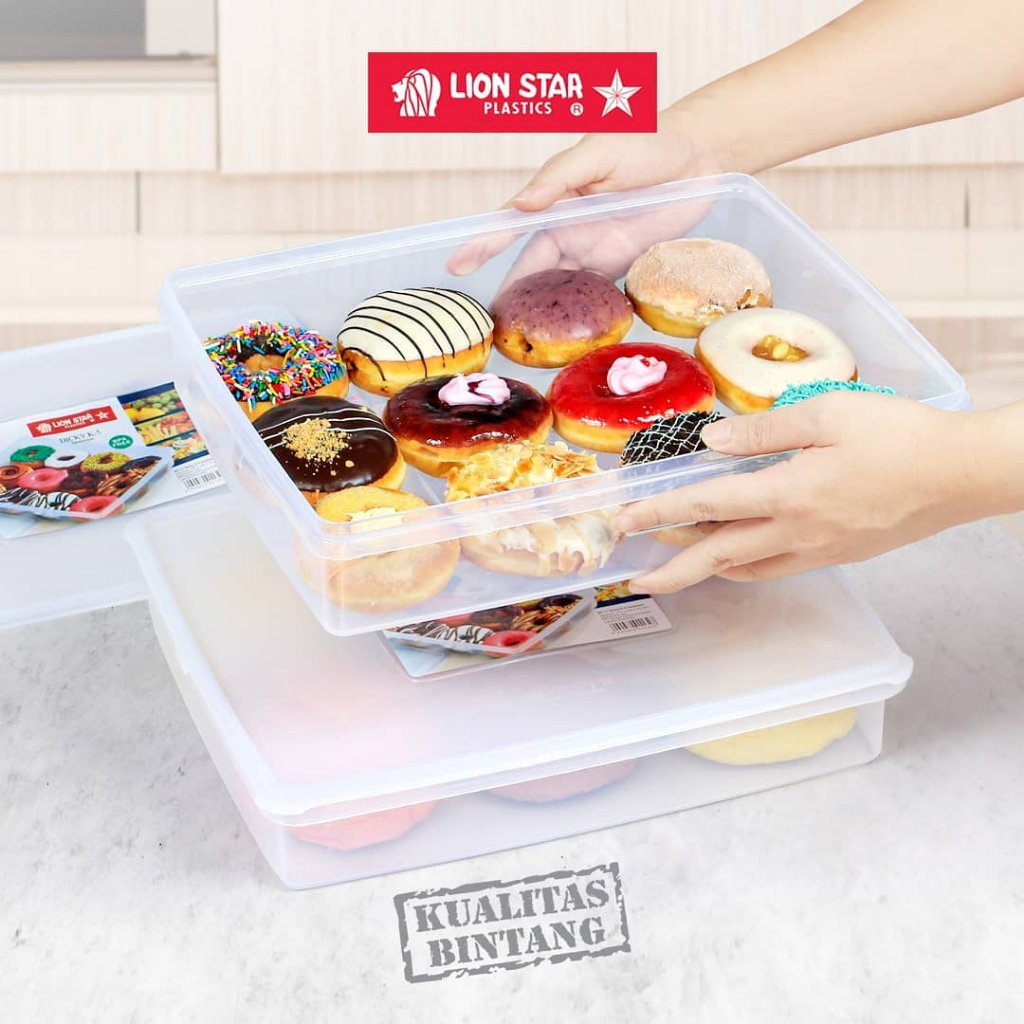 Tempat Kue Penyimpanan Donat Lion Kotak Box Storage Roti Wadah BC- 11 LION STAR