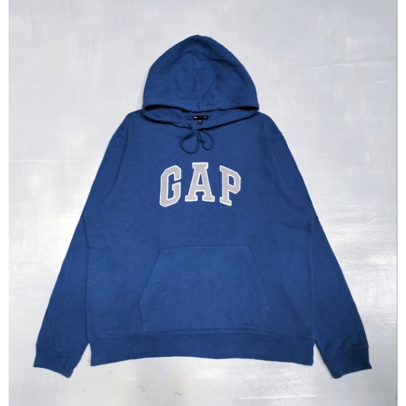 Hoodie Gap Biru 3 Second Original