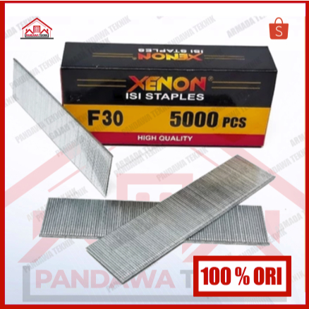 

Xenon Isi Staples Mesin Paku Tembak F30 - Refill Air Nailer Stapler
