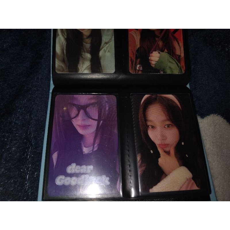 giselle aespa trading card sg season greeting selca kacamata specs photocard pc