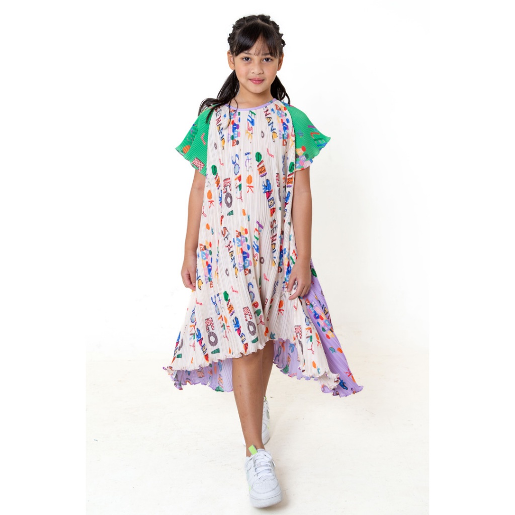 pleats dress anak - Wording - sillysiti
