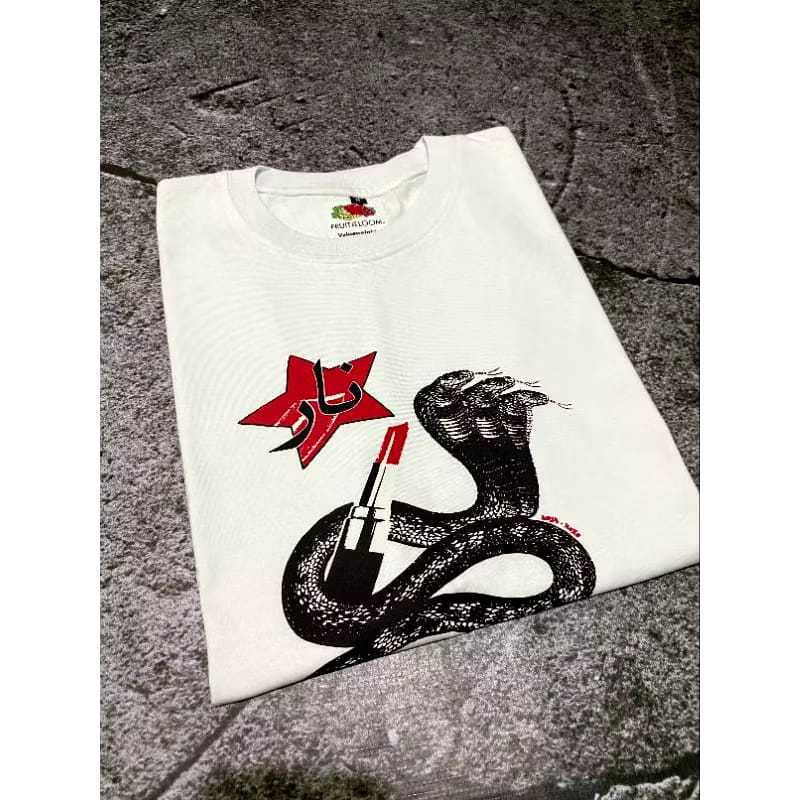 Kaos NARA - T-SHIRT KRAZY BRAZY - TS WHITE SHE'S DANCING AND MOVE LIKE 24s Tebal