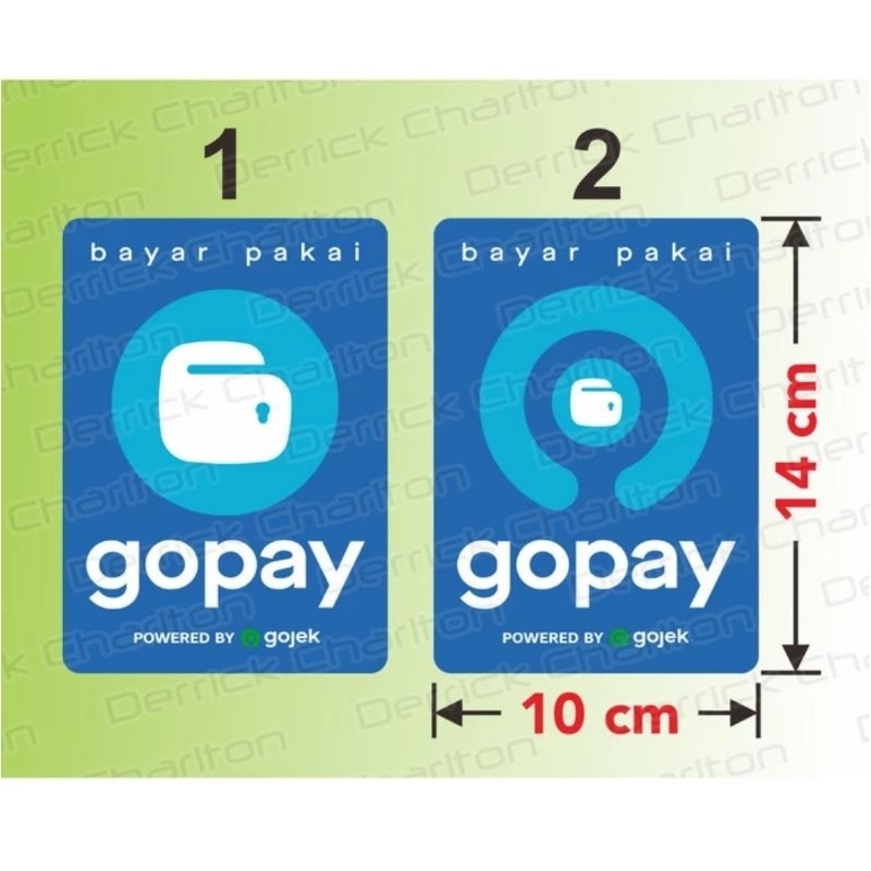 

[Niefashop.official] Stiker Top GOPAY Vinyil stiker pembayaran non tunai isi