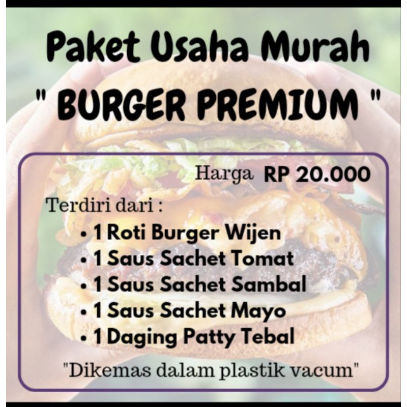 

Paket Usaha murah, paket usaha pemula, paket usaha burger
