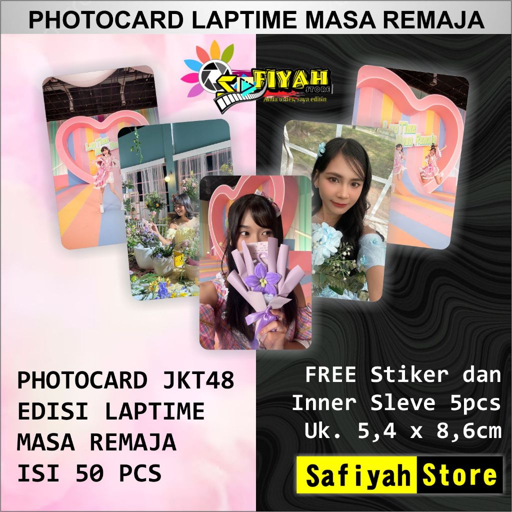 Photocard JKT48 edisi LapTime Masa Remaja isi 50 Pcs tebal 260 grm | Murah Ready Stok Limited Editio