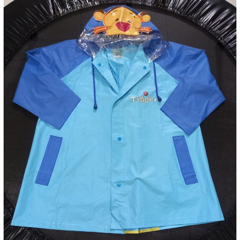 Preloved Jas Hujan Anak Karakter Tigger