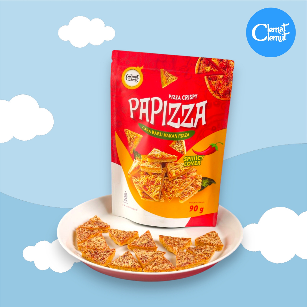 

PAPIZZA PIZZA CRISPY SPICY LOVER 90GR | KERIPIK KRIPIK PIZZA | PREMIUM SNACK RENYAH GURIH PEDAS