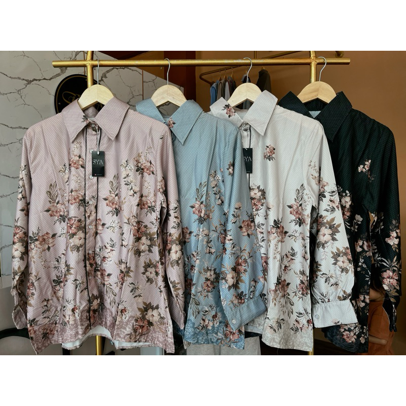 blouse motif bunga bunga