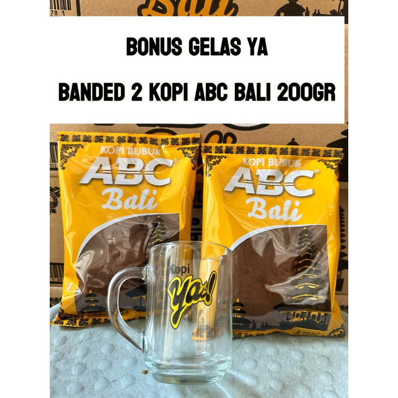 

Bonus gelas YA banded 2 kopi ABC BALI 200gr | Kopi Khas Bali Nitjaya