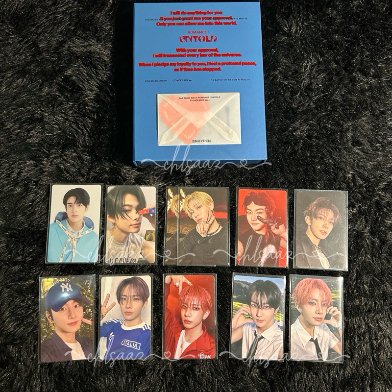[SALE] Album Enhypen Concessio Sunoo Jungwon Engene Zone Heeseung Italia Enver Ni-Ki Lucky Draw UMS 