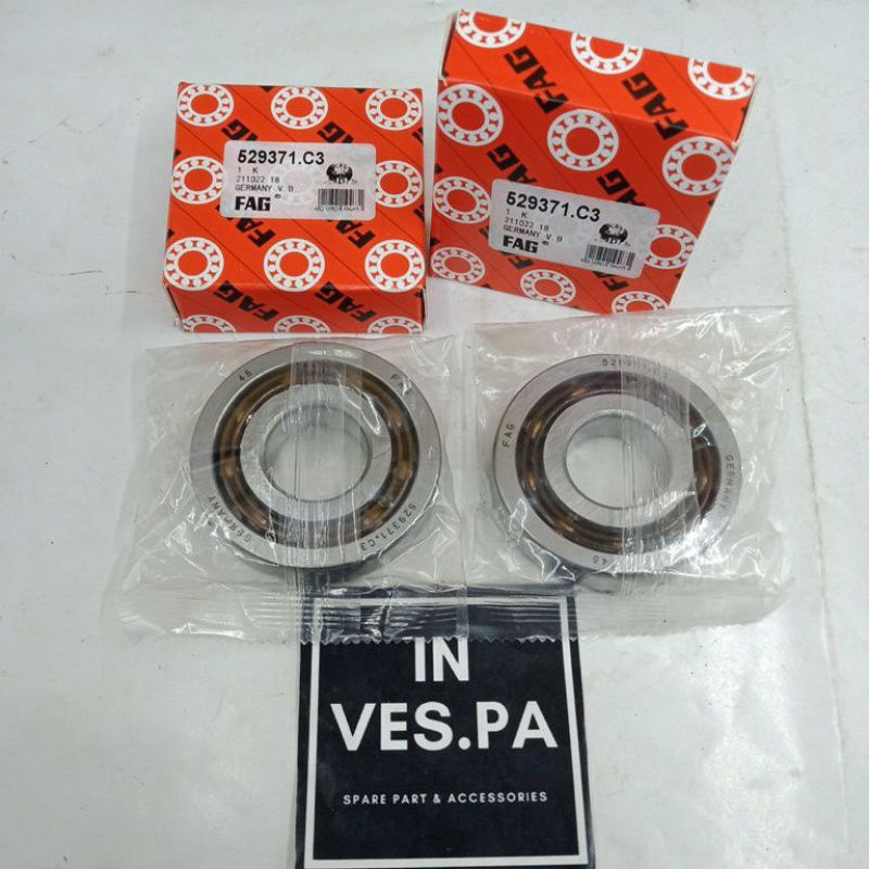 sepasang laher bearing fag kruk as kecil vespa vbb super sprint bajaj