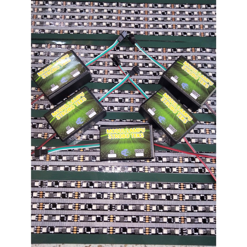 Strobo Text 24 Volt  Strobo Text 12 Volt  Strobo Truk 5 Baris terbaaru