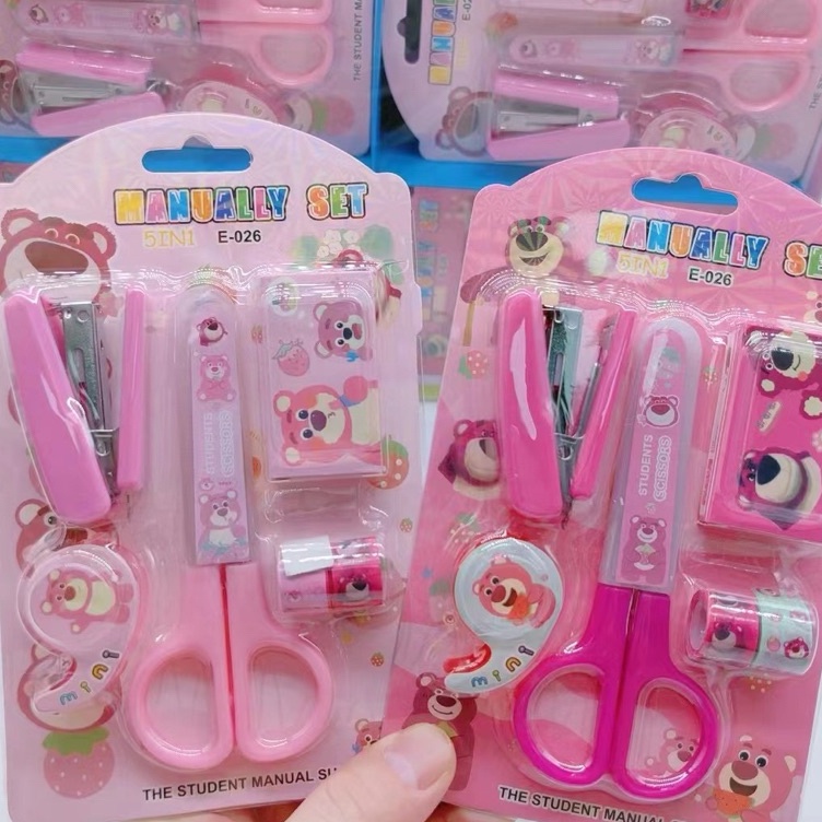 

Model Populer Alat Tulis Set 8in1 Karakter Stationery Kids Paket Alat Tulis Anak TK Set School Supplies for Child Writing Gift Eraser Ruler