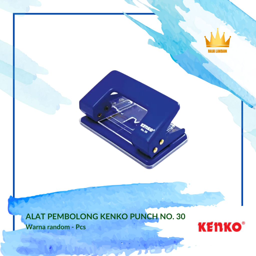 

Pembolong Kertas Pelubang Kertas Kenko Punch No. 30/ Warna Random - Pcs