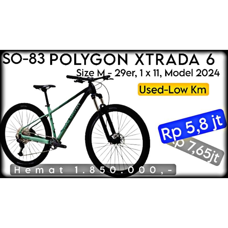 POLYGON XTRADA 6, M-29er, SO-83 to Garut