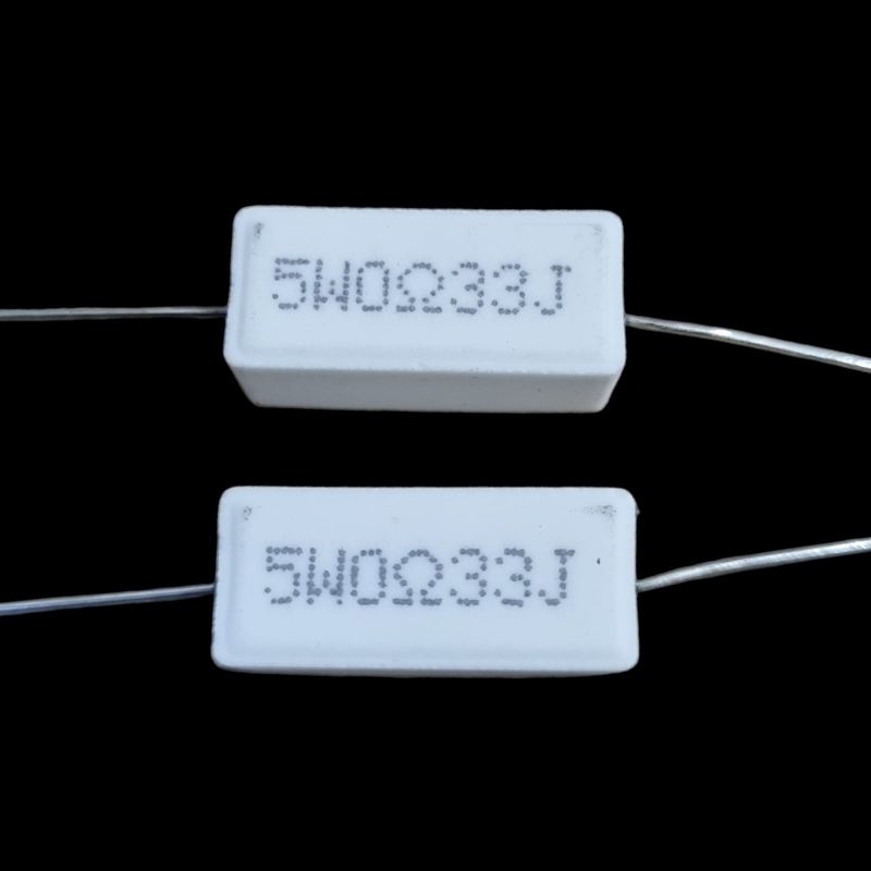 Resistor kapur 0,33 ohm/5 Watt