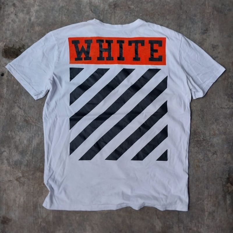 off white kaos second bekas fashion