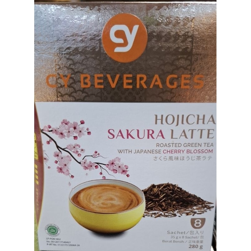 

CY Beverages Hojicha Sakura Latte 35gr x8sachet 280gr 2 September 2026