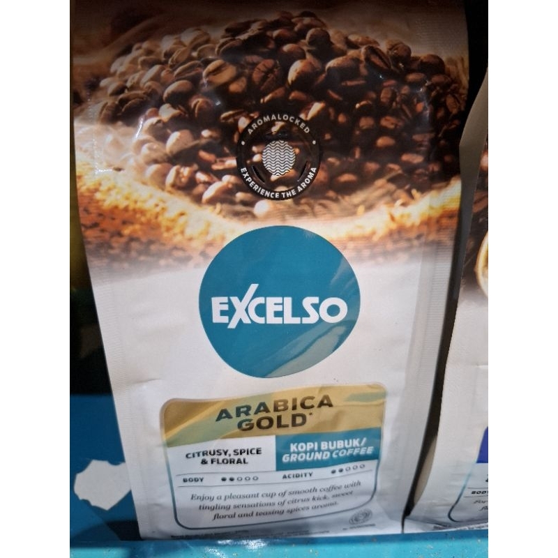 

Excelso Arabica Gold bubuk(ground)/ Biji(bean) 200gr