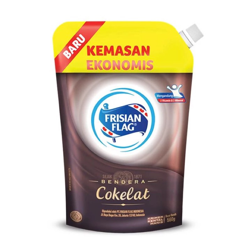 

Frisian flag, kental manis coklat pouch. carton 545 gr (isi 24 pcs)