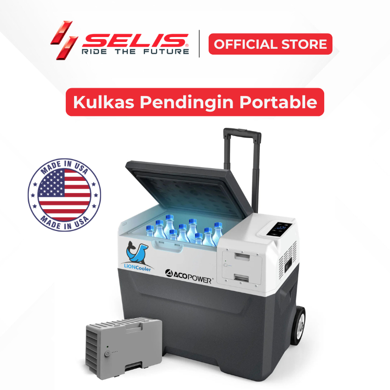 SELIS - Kulkas Mini Pendingin Portable ( Cooler Box Acopower LionCooler Portable Solar Fridge Freeze