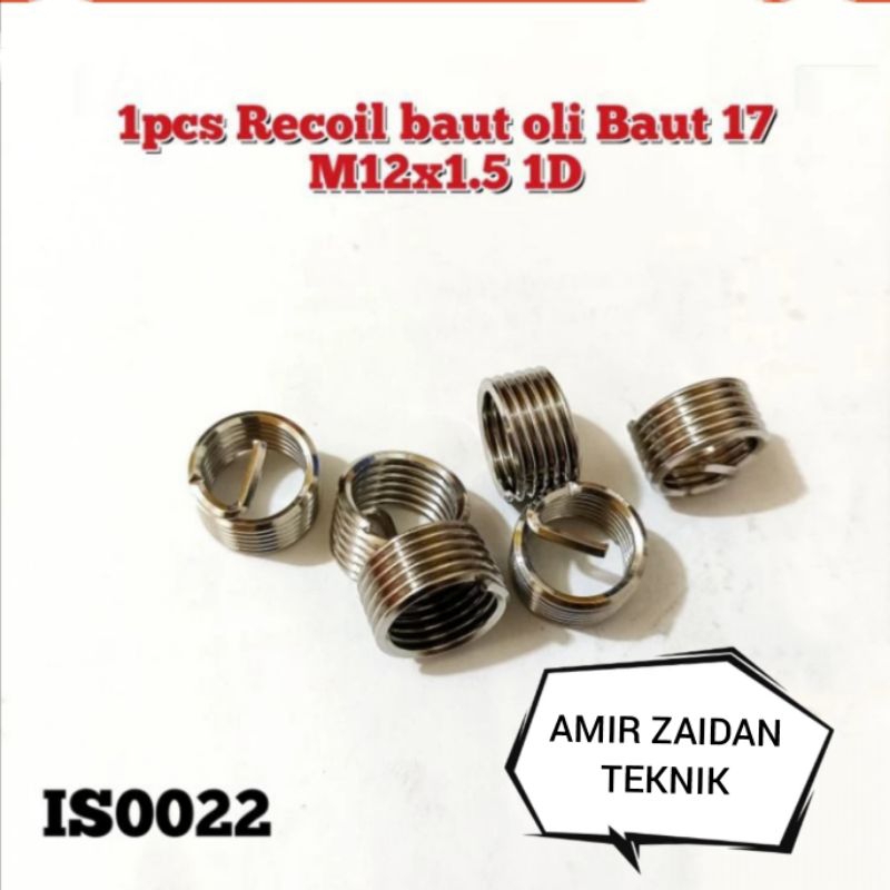1pcs recoil baut oli m12x1.5 1D recoil baut oli baut 17 std